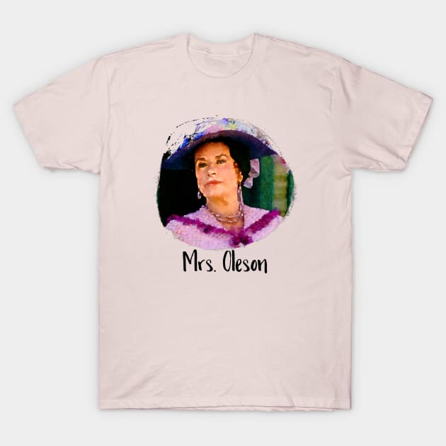 Mrs Oleson Little House on the Prairie T-Shirt by Neicey